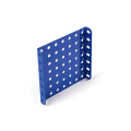 China ODM Custom Blue Porous Metal Sheet, Steel Stamping Parts for Automotive Accessories